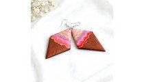 Special Offer Painting Wood Earrings Local Artisans